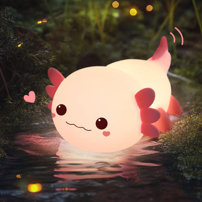 2025 Beperkte Versie Axolotl Squishy Silicone Nachtlamp - Perfect Cadeau 🎁