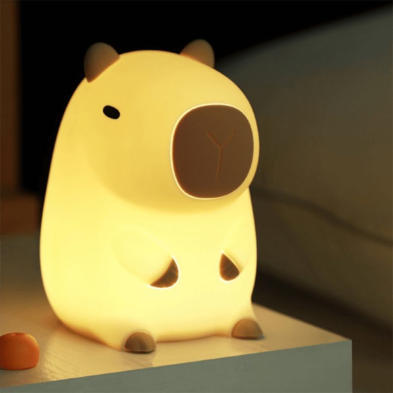 Limited💓 Roze Capybara Squishy Nachtlamp - Perfect Cadeau voor Kinderen en Meisjes