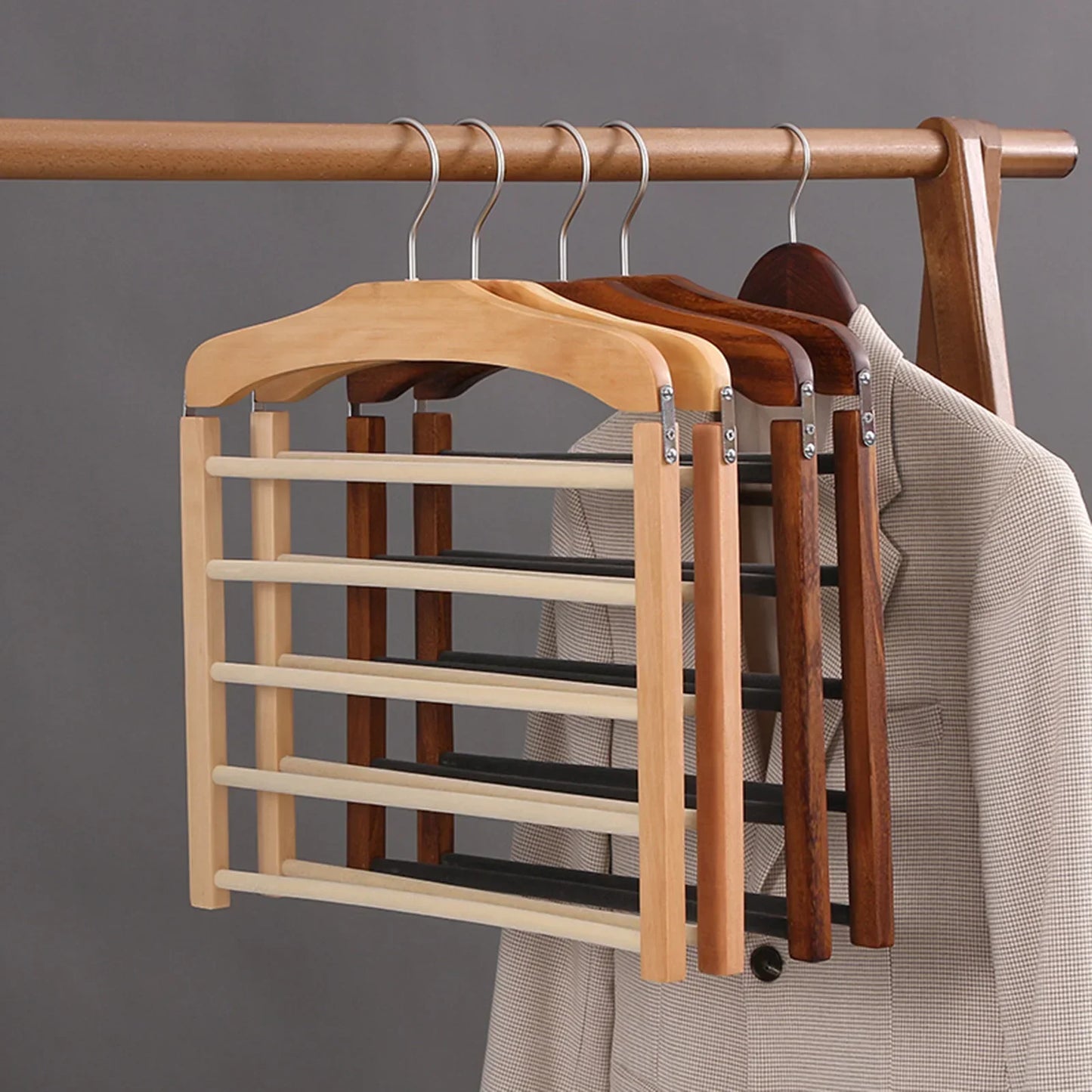 LuxeHanger – Elegant Multi-Bar Kledinghanger met Premium Afwerking