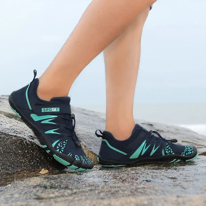 Heren waterschoenen met elastische bandsluiting en vijfvingerontwerp