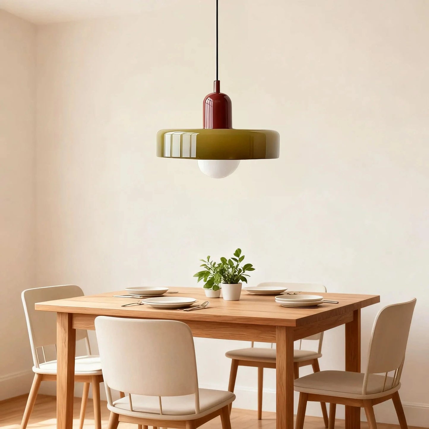 Glarefusion Modern Bauhaus Glas LED Hanglamp
