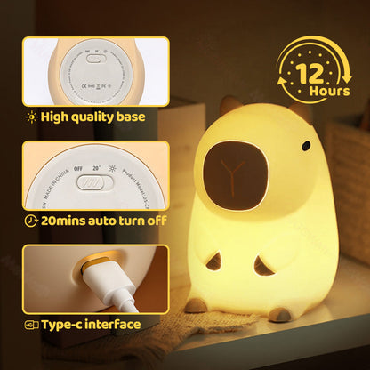 Capybara Squishy Nachtlamp - Perfect Cadeau 🎁