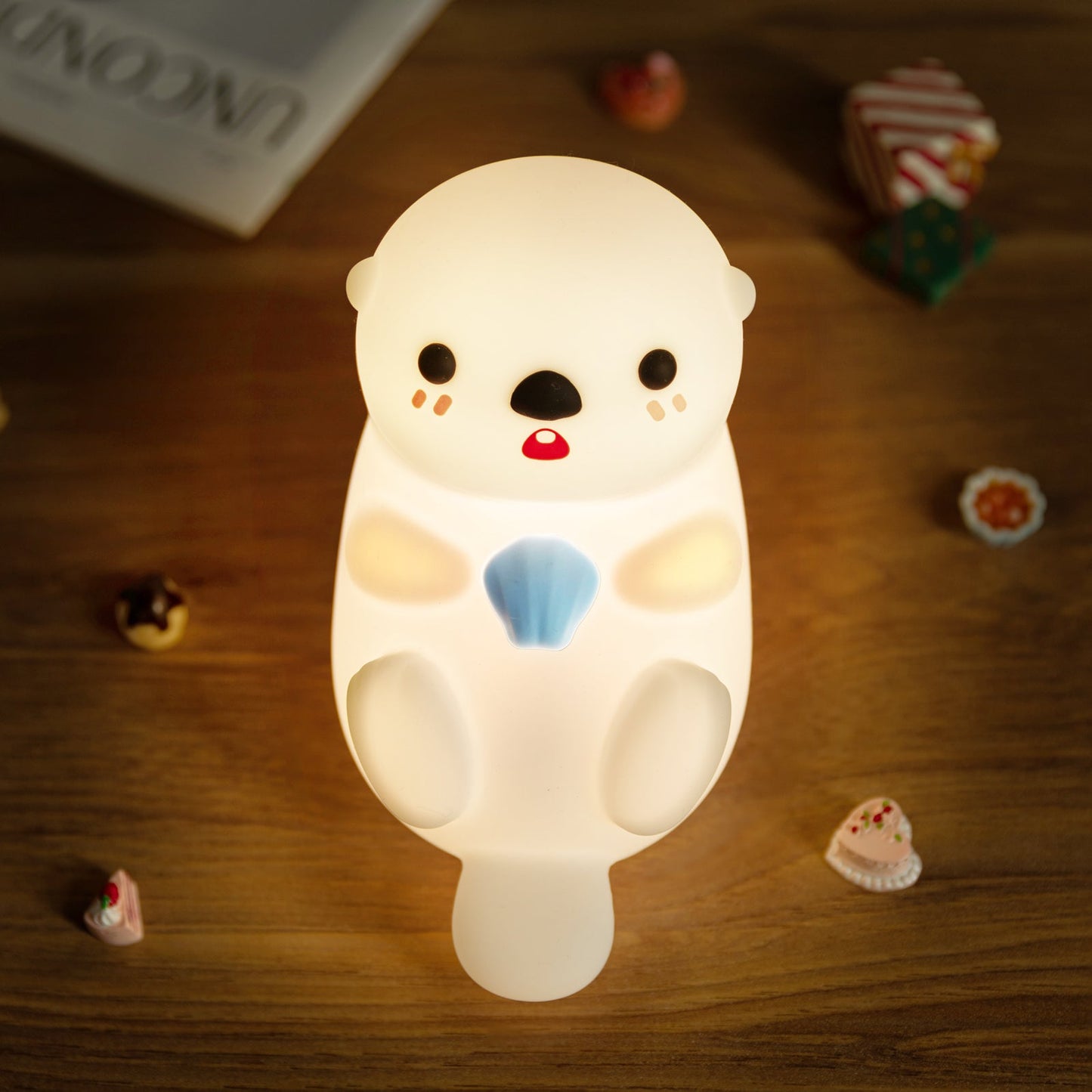 Otter Squishy Silicon LED Nachtlamp Limited - Tap Lamp, Beste Cadeau voor Kinderen en Meisjes