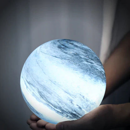 LunaCrystal – Elegante Glazen Maanlamp met Betoverende Kosmische Details voor Sfeervolle Ruimtes