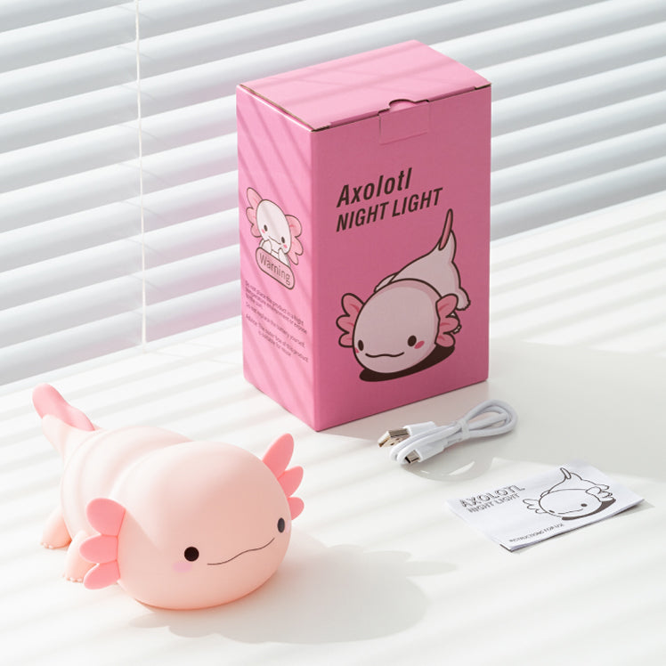 Axolotl Schattige Squishy Nachtlamp - Perfect Cadeau 🎁