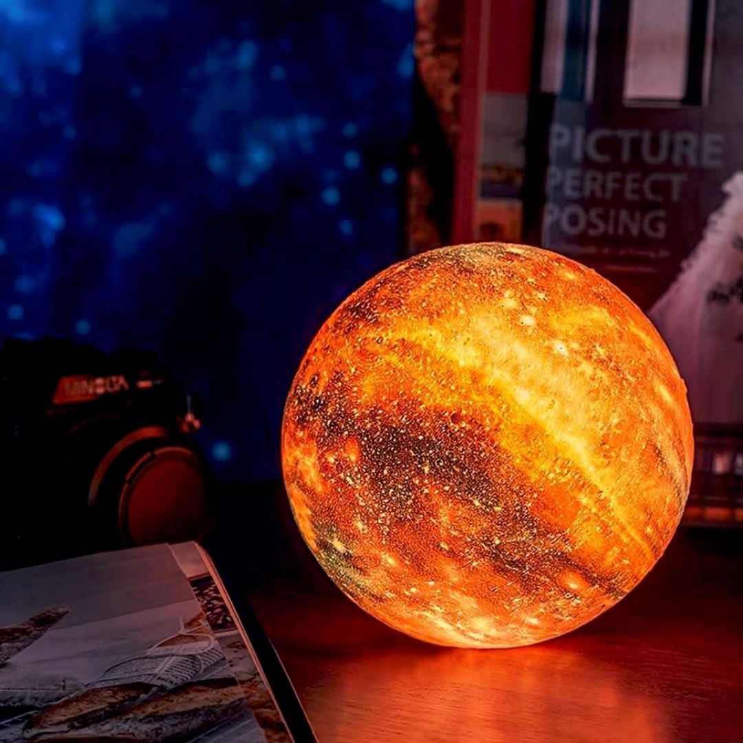 Asteria | Draadloze 3D Maanlamp