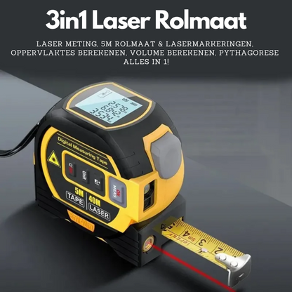 MeasureTech - 3in1 Laser rolmaat