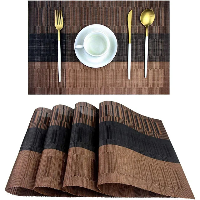 TableWove – Luxe Wasbare Placemats met Hittebestendig Design voor Stijlvol Tafelen