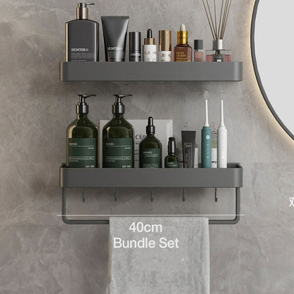 AquaShelf – Elegant Wandrek voor een Georganiseerd Badkamerinterieur