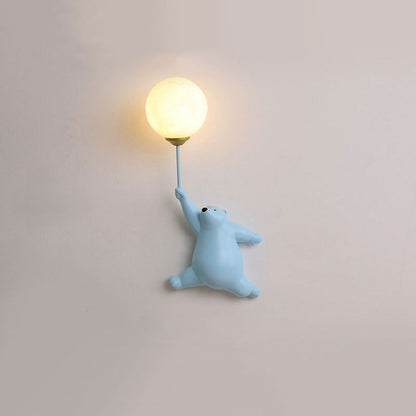 Schattige Beer Wandlamp Kinderkamer Ballonlicht Decoratief