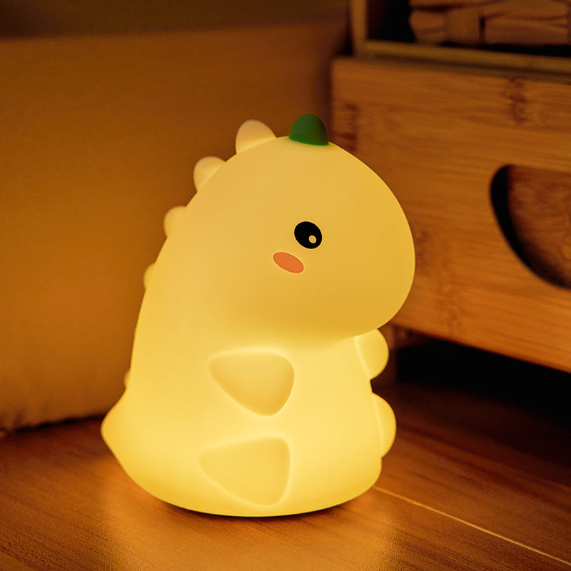 Squishy Schattige Siliconen Dinosaur LED Nachtlamp - Perfect Cadeau voor Kinderen en Meisjes