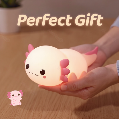 Axolotl Schattige Squishy Nachtlamp - Perfect Cadeau 🎁