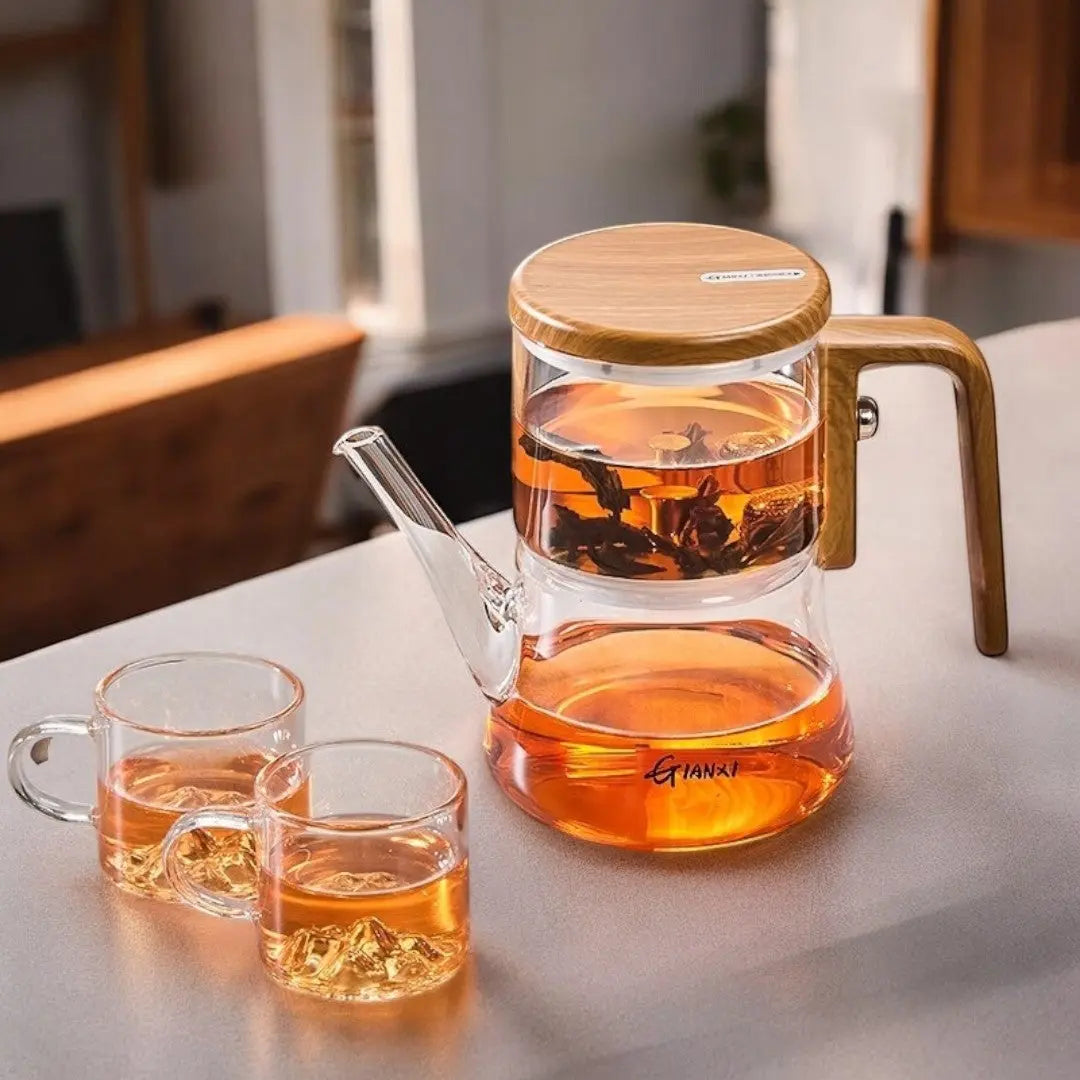 Gianixi Borosilicaat Glazen Magnetische Theepot