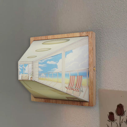 3D Brilvrije Galerie Optische Illusie Wandlamp & Nachtlamp