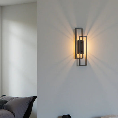 Wandgemonteerde LED Lamp Met Dubbele Rechthoekige Frame