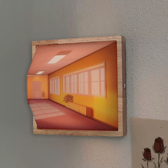 3D Brilvrije Galerie Optische Illusie Wandlamp & Nachtlamp
