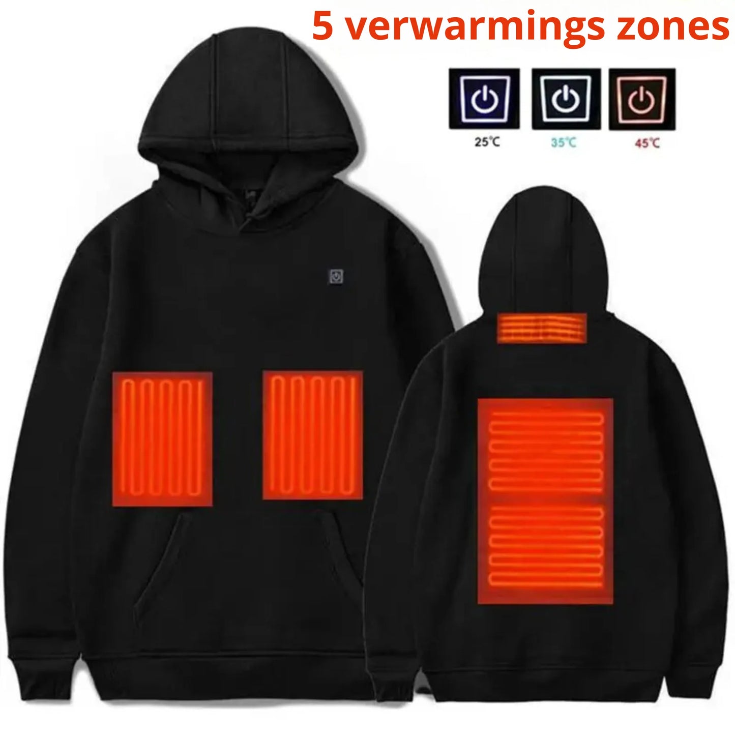 Heated Hoodie | Verwarmde Unisex Hoodie