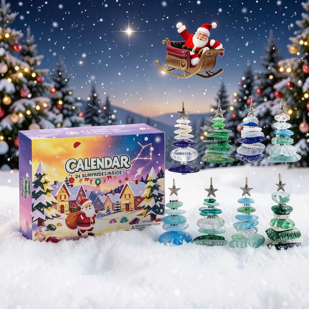 Zeeglas Kerstboom Adventskalender