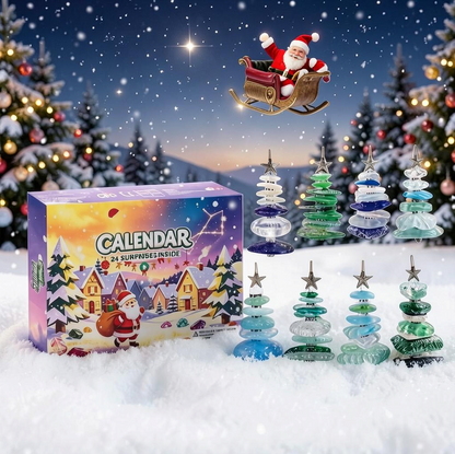 Zeeglas Kerstboom Adventskalender