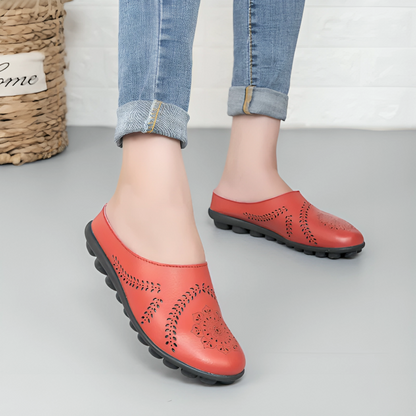 Slip-On Loafers | Leren Platte Schoenen voor Vrouwen