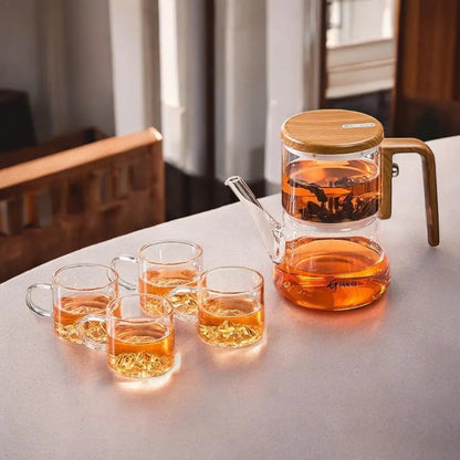 Gianixi Borosilicaat Glazen Magnetische Theepot