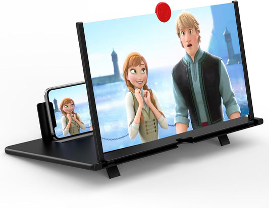 Telefoon Scherm Vergroter 12 Inch Vouwbaar Batterij Vrije Kijkversterker Voor Films Video's En Gaming Terug Naar School 2025