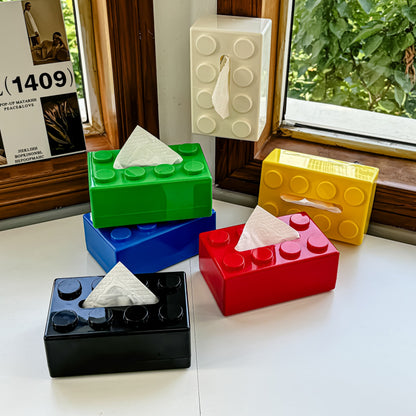RetroBricks Luxe Tissuedoos – Speels Design voor een Stijlvol Interieur
