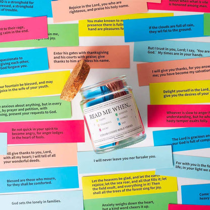 90 Dagen Inspirerende Bijbelverzen Pot - Handgemaakte Dagelijkse Schrift voor Geloof en Dankbaarheid