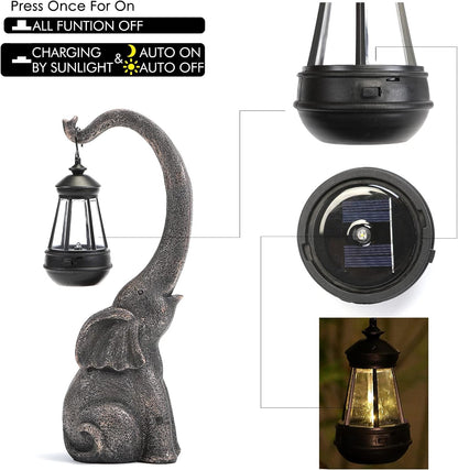 Betoverende Olifant Zonne Lamp