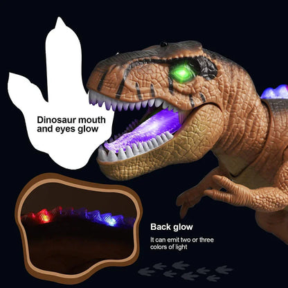 Afstandsbediening T-Rex Dinosaur LED Lichtgevende Loop- en Brullende Speelgoed Voor Kinderen Herfst 2025 Cadeau
