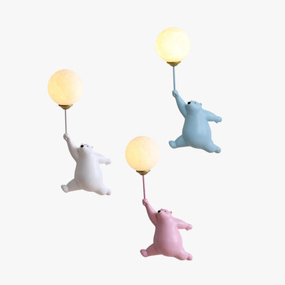 Schattige Beer Wandlamp Kinderkamer Ballonlicht Decoratief