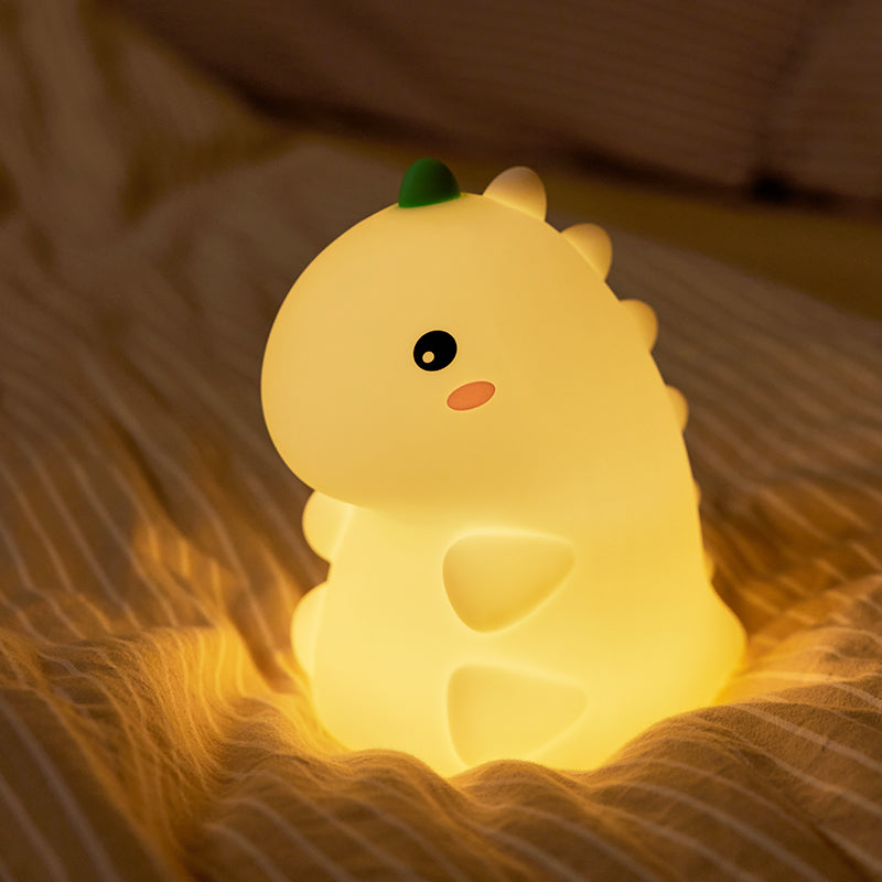 Squishy Schattige Siliconen Dinosaur LED Nachtlamp - Perfect Cadeau voor Kinderen en Meisjes
