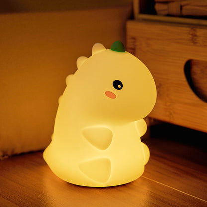 Squishy Schattige Siliconen Dinosaur LED Nachtlamp - Perfect Cadeau voor Kinderen en Meisjes