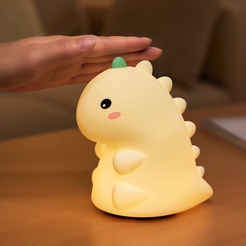 Squishy Schattige Siliconen Dinosaur LED Nachtlamp - Perfect Cadeau voor Kinderen en Meisjes