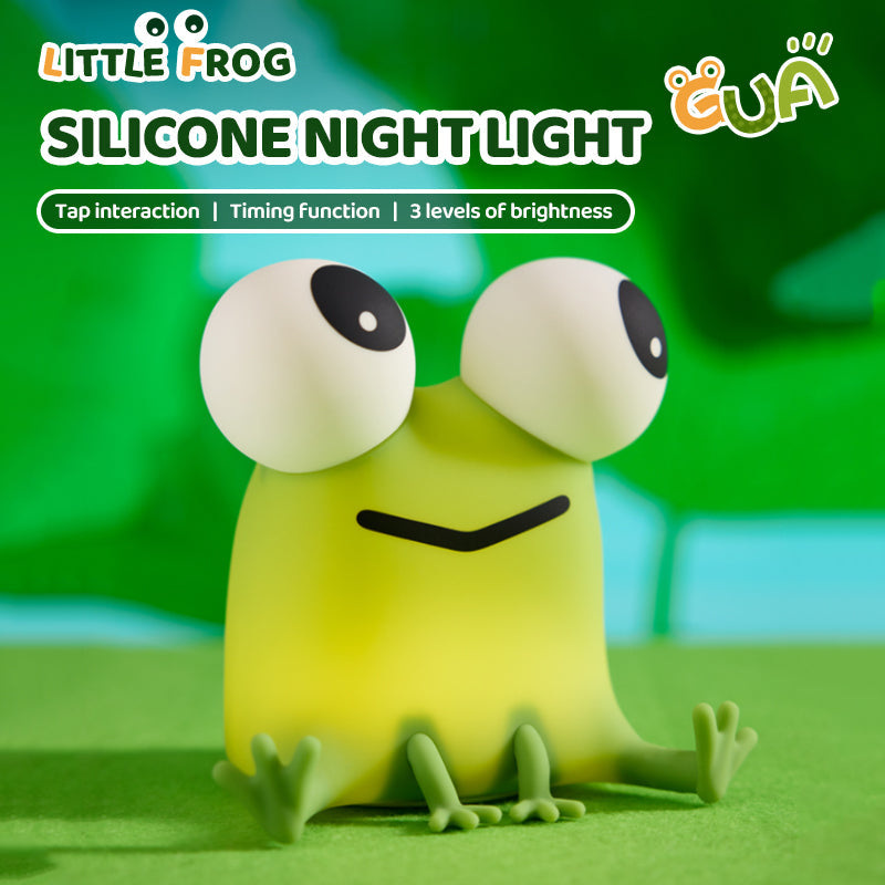 Kikker Met Grote Ogen Schattige Kleine Silicone Squishy Nachtlamp Perfect Cadeau