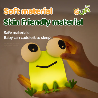 Kikker Met Grote Ogen Schattige Kleine Silicone Squishy Nachtlamp Perfect Cadeau