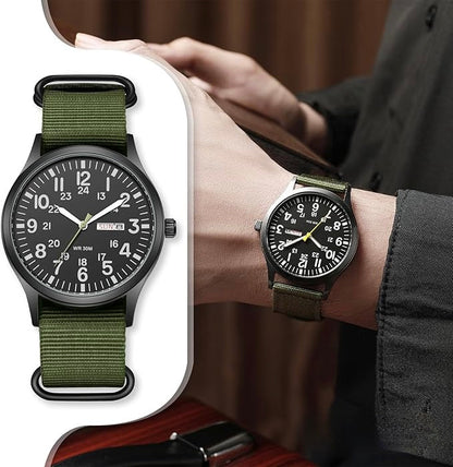 Duurzaam heren outdoor horloge – waterdicht, krasbestendig ontwerp, voor avontuur