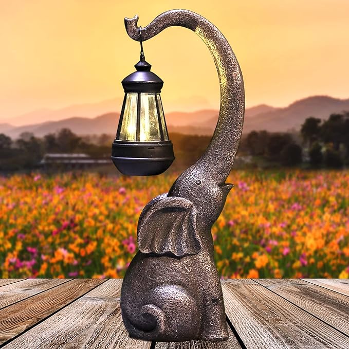 Betoverende Olifant Zonne Lamp