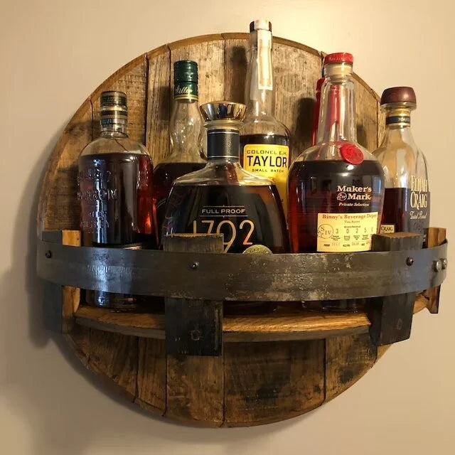 WoodLuxe – Robuust Houten Drankendisplay voor Stijlvolle Presentatie