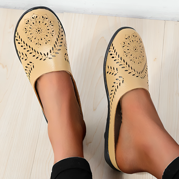 Slip-On Loafers | Leren Platte Schoenen voor Vrouwen