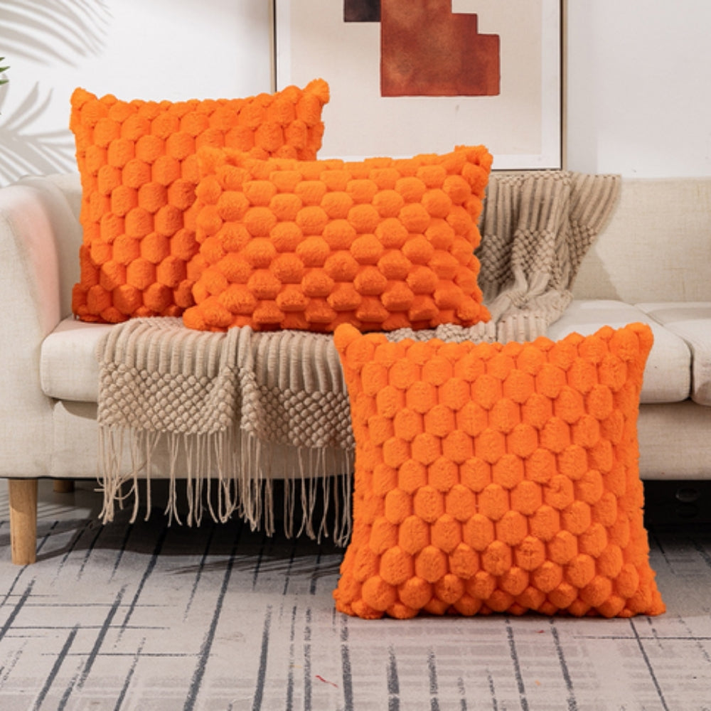 CloudLuxe – Zachte Marshmallow Kussenhoes met Luxe 3D Textuur