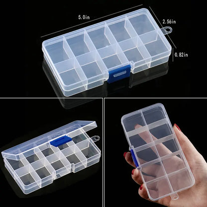 Transparante Plastic Sorteerdoos - Verstelbare Vakken Organizer