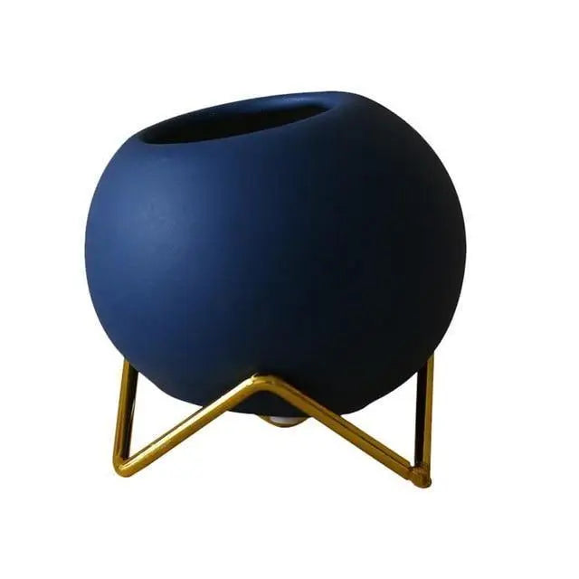 VividNest – Moderne Keramische Plantenpot met Stijlvolle Standaard