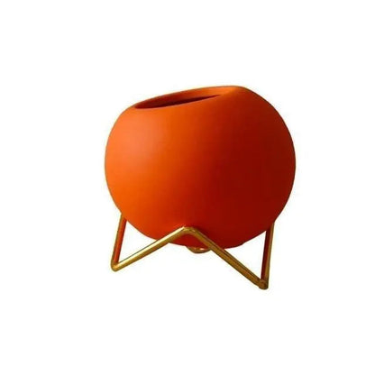 VividNest – Moderne Keramische Plantenpot met Stijlvolle Standaard