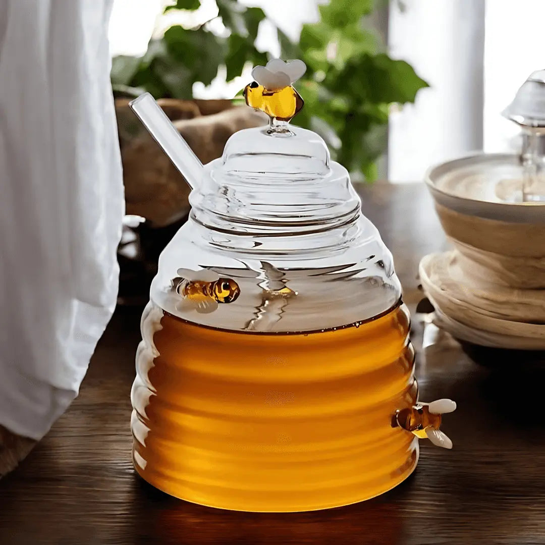 BuzzyBee Glazen Honingpot