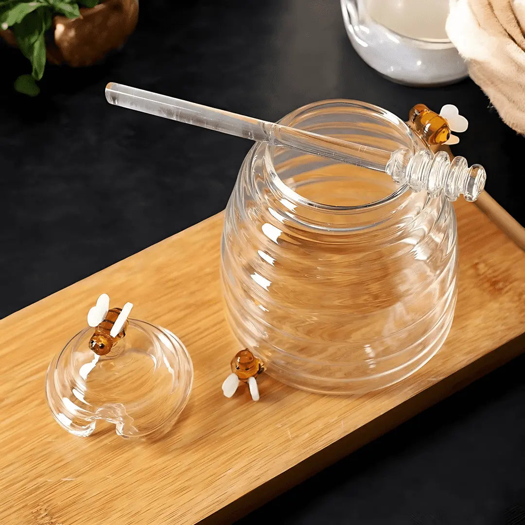 BuzzyBee Glazen Honingpot