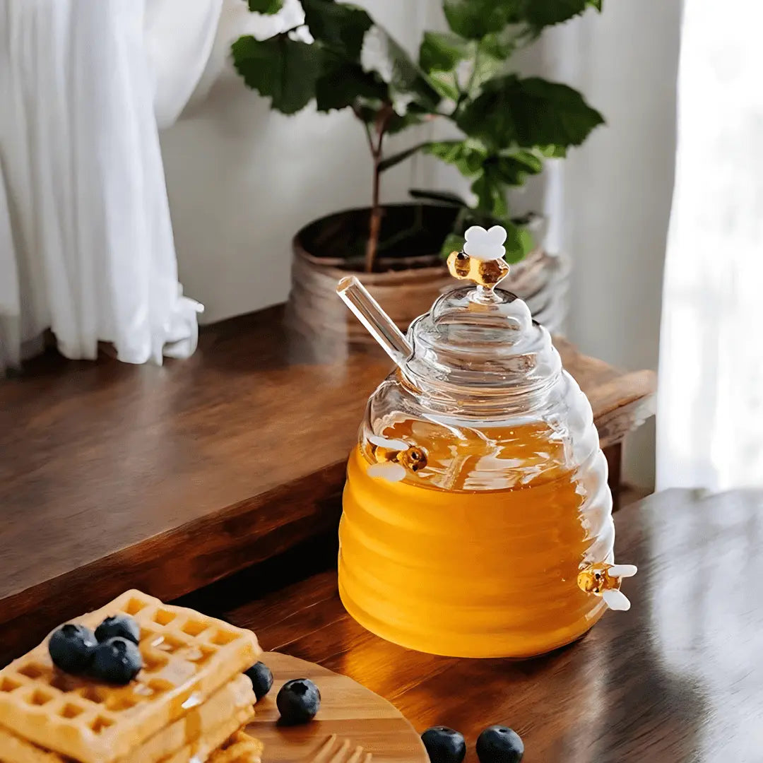 BuzzyBee Glazen Honingpot