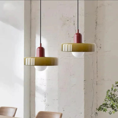 Glarefusion Modern Bauhaus Glas LED Hanglamp