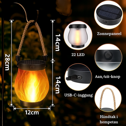 Solar Vlam Lantaarn Lamp