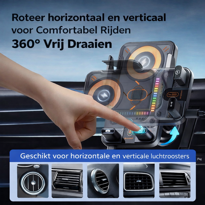 2026 Draadloze Snellaad Auto Telefoonhouder